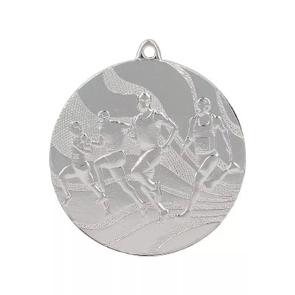 Silver medal - running - steel medal