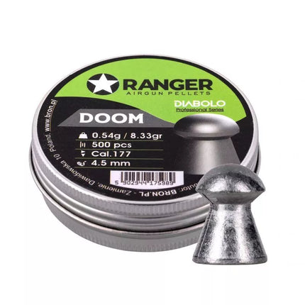 4.5 mm RANGER Diabolo Professional Doom pellets, mushroom, 500 pcs., 0.54 g