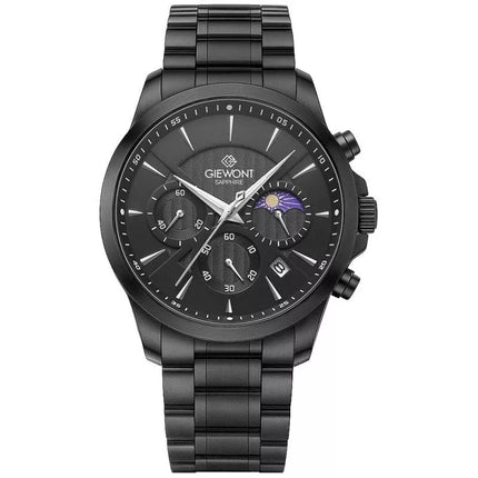 Vyriškas laikrodis Giewont Chronografas Safyro Juodas GW9460-B1