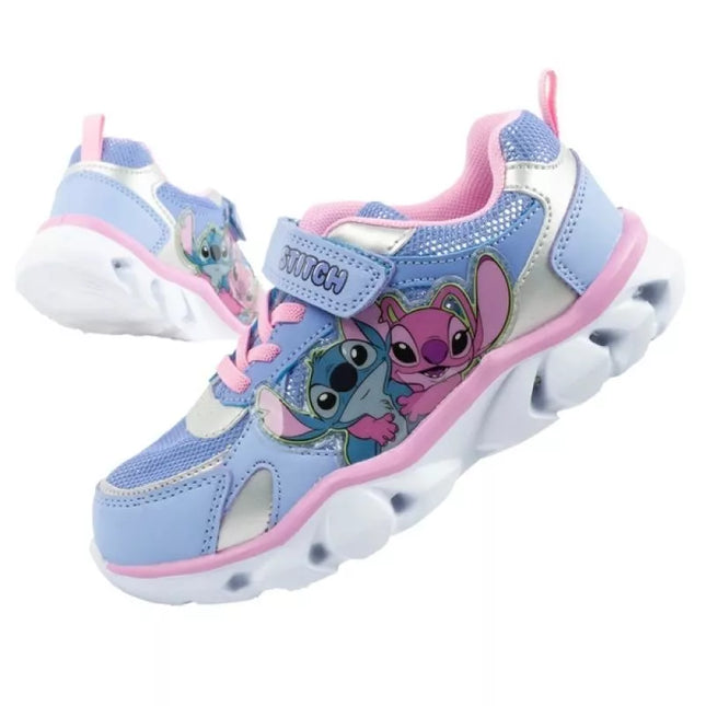 Leomil Stitch vaikiški sportiniai batukai, lengvi kedukai su lipukais ir LED