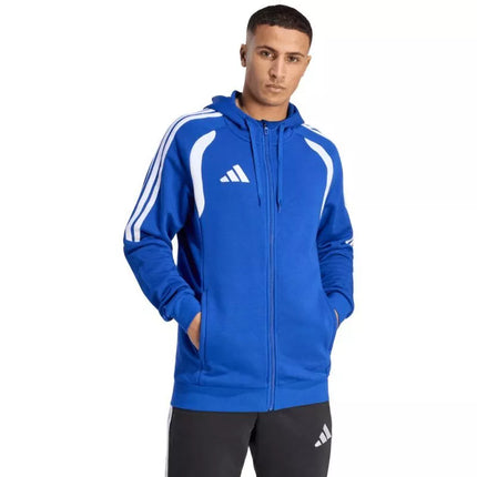 Vyriškas adidas Tiro 26 League džemperis su gobtuvu ir pilnu užtrauktuku, mėlynas KF9105