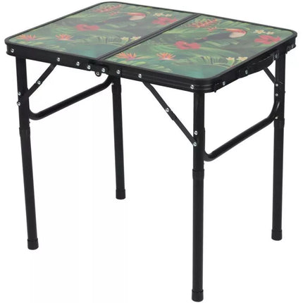 Sulankstomas Kempingo Stalas 60x45x25/56cm Gėlėtas