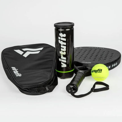 VIRTUFIT PADEL RAKETĖS KREPŠYS - JUODAI BALTAS