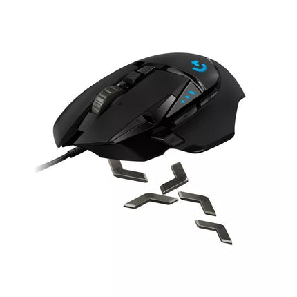 Logitech G502 Gaming HERO EU Pelė 910-005471 (optinis; 16000 DPI; juodas)