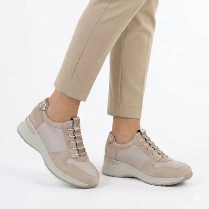 Women's sports shoes classic beige M.Daszyński MR24129