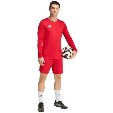 adidas Entrada 26 Long Sleeve Jersey Men's T-Shirt Red KF5847