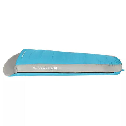 TRAVELER SLEEPING BAG 210X80/50CM BLUE GREY ENERO CAMP