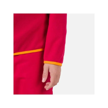 Rossignol Jr Strawpile Fleece pusiau užsegamas bliuzonas Raudonas