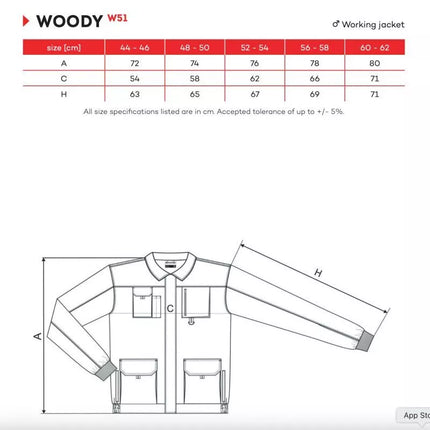 Rimeck Woody M MLI-W5194 juodos spalvos striukė
