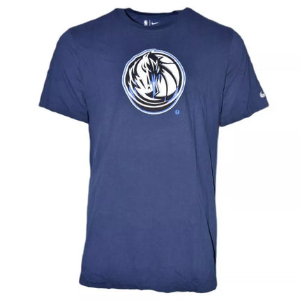 Nike Dallas Mavericks Essential Dry marškinėliai su Chrome logotipu, College Navy - CZ7252-419