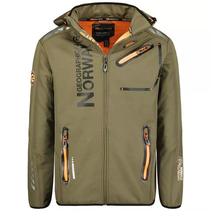 Geographical Norway Royaute DB 068 M WY1996H/GN-Kaki / Orange Softshell striukė
