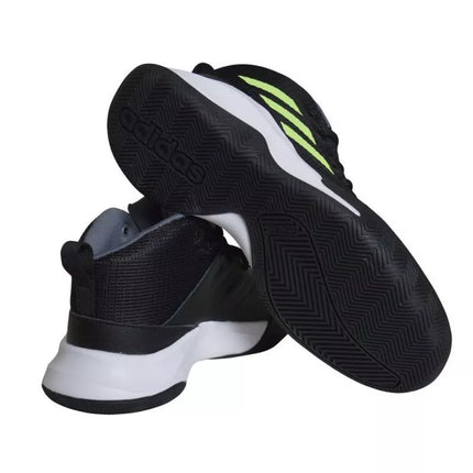 Adidas Ownthegame Kids Wide Cblack/Hireye/Onix Basketball Shoes - EF0308