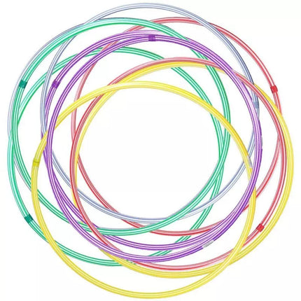 Hula Hop 80cm įvairių spalvų rinkinys 20 vnt.