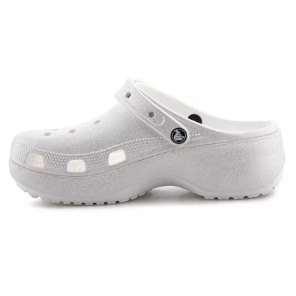 Crocs Classic Platform Glitter Clog W 207241-0WV Chalk