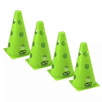 4 treniruočių kūgių rinkinys - 23 cm žali / PT4-12WH-G