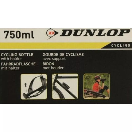 DUNLOP 750 ml dviračio gertuvė su laikikliu sidabrinė