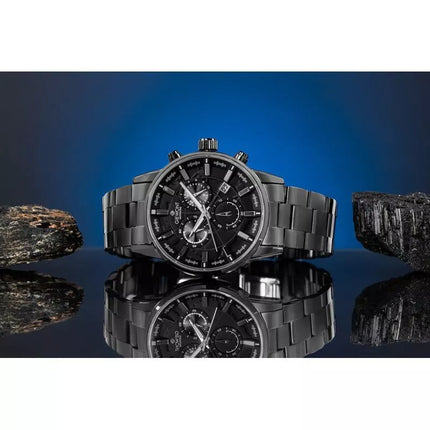 Vyriškas laikrodis Giewont Chronograph Safyrinis Juodas GW4580-B1