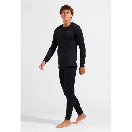 Odlo BL TOP crew neck l/s MERINO 200 men's t-shirt size M Black