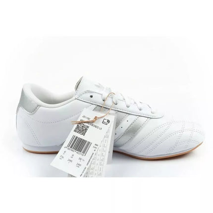 Adidas women's sports shoes Taekwondo Lace white fashionable leather