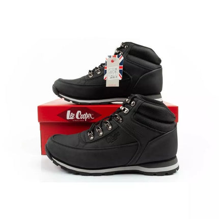 Lee Cooper men's winter hiking ankle boots black