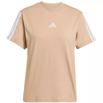 adidas Essentials marškinėliai su 3 juostelėmis iš medvilnės moterims JV7359