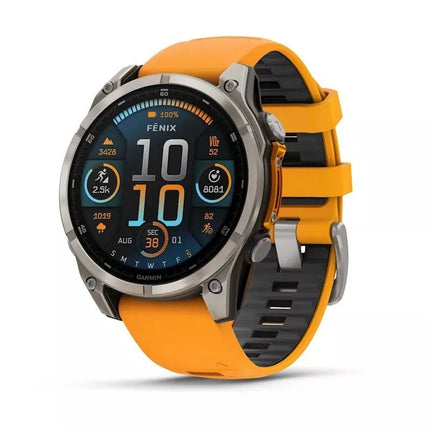Garmin Fenix 8 47mm AMOLED - Safyrinis Titanas