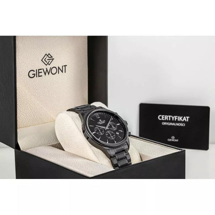 Men's Watch Giewont Chronograph Sapphire Black GW6310-B1
