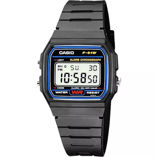Men's Watch CASIO F-91W-1YEG + BOX