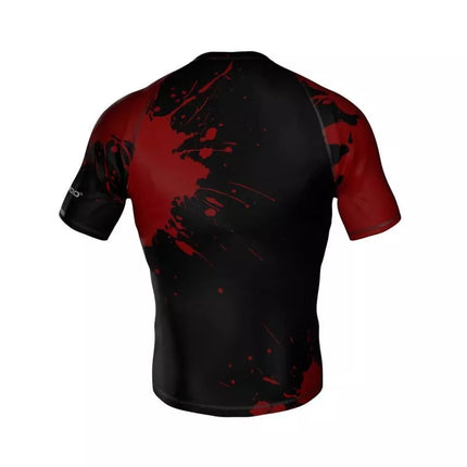 The "Blood" compression Rashguard is made of DBX MORE DRY M material.