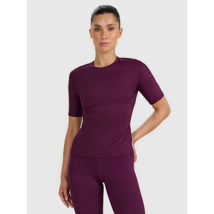 Moterų prigludę greitai džiūstantys treniruočių marškinėliai 4F 4FWAW25TFTSF1518-50S