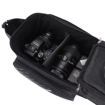Wozinsky Bike Pannier Rack Bag with Shoulder Strap 9L (Rain Cover Included) Black (WBB22BK)