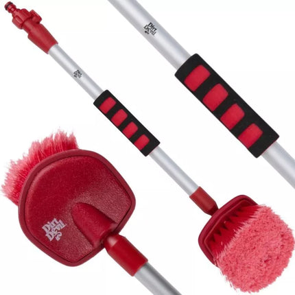 CAR WASH BRUSH WITH GARDEN HOSE VALVE 61M DIRT DEVIL