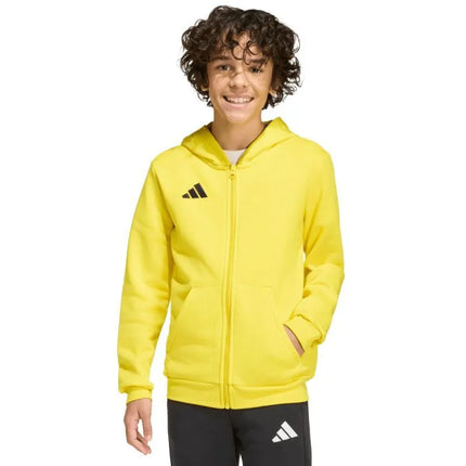 adidas Entrada 26 Full Zip Hoodie Yellow KH1777