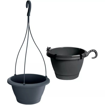 RESPANA pakabinamas vazonas antracitas 24cm