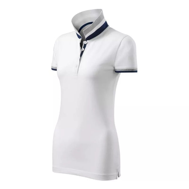 Malfini Collar Up W MLI-25700 balti marškinėliai polo