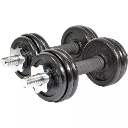CAST IRON DUMBBELL 15 KG (2x7.5 KG) ENERO FIT CASE