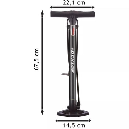 DUNLOP Serviso ir dviračio pompa 174psi (12bar)