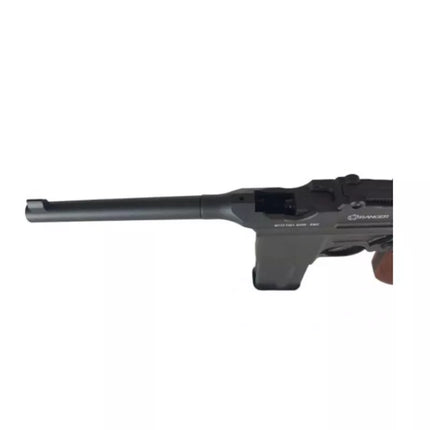 RANGER M712 Broomhandle VISO AUTOMATINIS ATATRAUKIAMOSIOS SISTEMOS orinis pistoletas, 4.5 mm BB, 19 šūvių. KWC