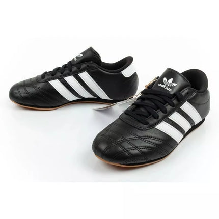 Adidas women's sports shoes Taekwondo Lace black fashionable leather
