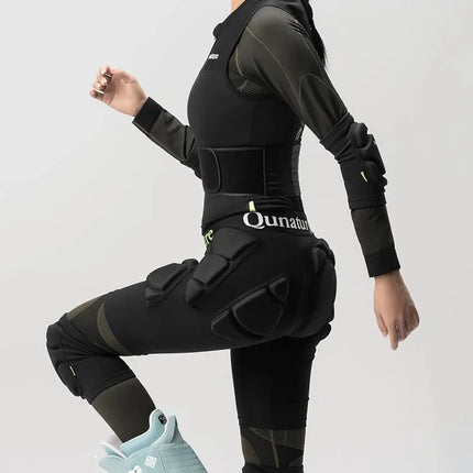 Qunature Ski Hip Protectors - Advanced XL Skis Snowboard Skates - Black