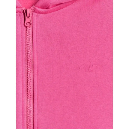 Girls' loose sweatshirt with hood 4F 4FJRSS26TSWSF2715-54S
