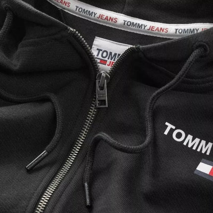 Tommy Hilfiger TJM Reg Entry Zip Hoodie Men's Black - DM0DM17783-BDS