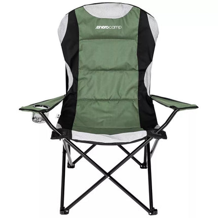 LUX FOLDING CAMPING CHAIR 60X60X105CM GREEN-BLACK