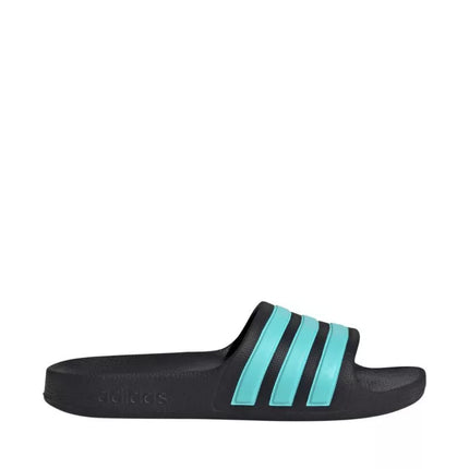 Adidas Adilette Aqua Slides vaikiškos šlepetės juodos ir mėlynos JS2497
