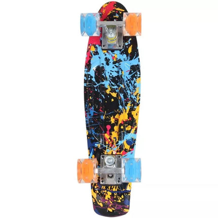 PLASTIC SKATEBOARD 22 INCHES ENERO GRAFFITI LED 1030845