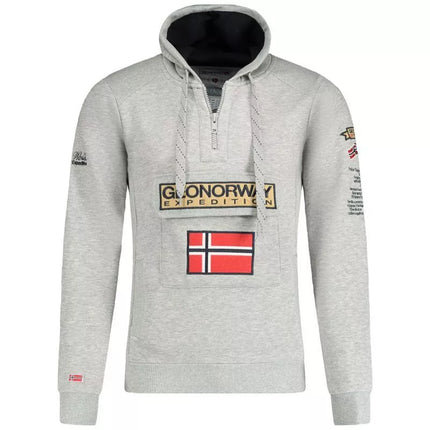 Geographical Norway Gymclass EO DB 100 M džemperis WU6620H/GNO – pilka melanža