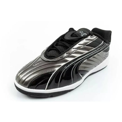 Vaikiški sportiniai bateliai Puma V-S2 Goalgetter, madingi, sidabrinės spalvos