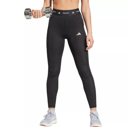 Adidas Techfit viso ilgio moteriški leginsai su paslėpta kišenėle, juodi IT2282