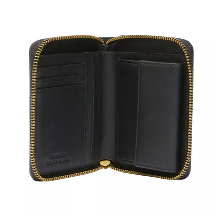 PINKO WOMEN'S LEATHER WALLET TAYLOR ZIP AROUND