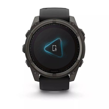 Garmin Fenix 8 Saulės safyrinis titano laikrodis Anglies pilka DLC juodas